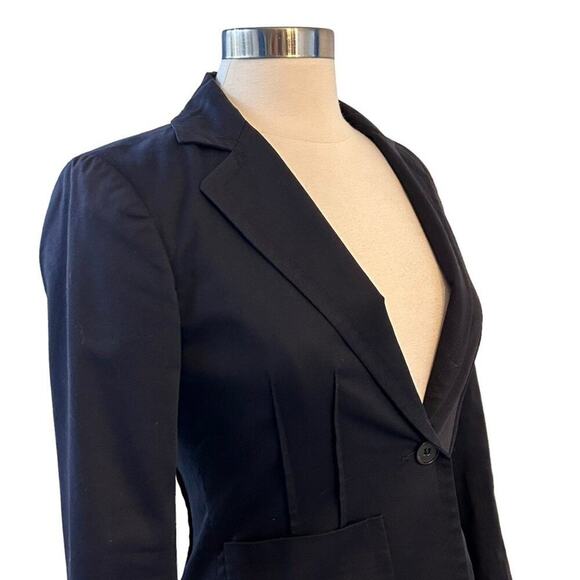 THEORY Cotton Blend One Button Blazer Jacket 6 - Picture 3 of 14